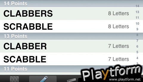 Scrabby Scrabble Word Finder (iPhone/iPod)