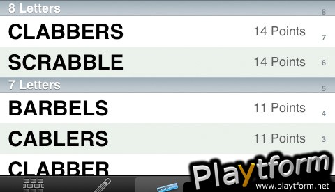 Scrabby Scrabble Word Finder (iPhone/iPod)