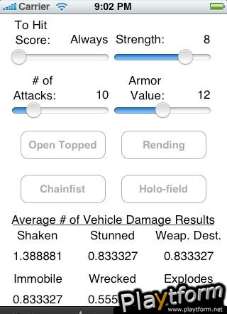 Mathhammer 40k (iPhone/iPod)