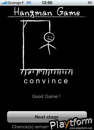 The Hangman Game (iPhone/iPod)