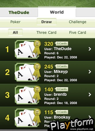 Tic A Tac Poker (iPhone/iPod)