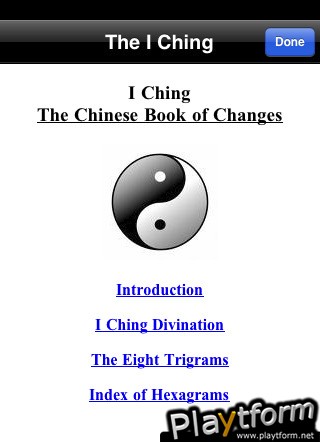 I Ching by Elkins.org (iPhone/iPod)