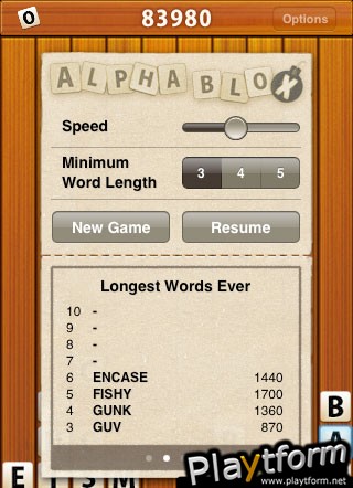 AlphaBlox (iPhone/iPod)