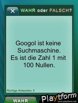 WAHR oder FALSCH? (iPhone/iPod)