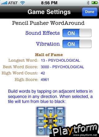 Pencil Pusher Word Around (iPhone/iPod)