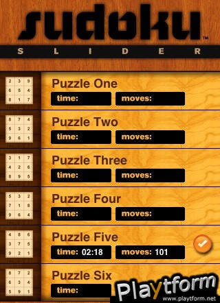 Sudoku Slider Volume 1 (iPhone/iPod)