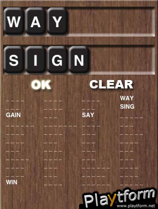 Anagram Game (iPhone/iPod)