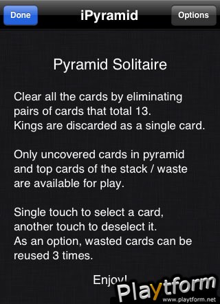 iPyramid Solitaire (iPhone/iPod)