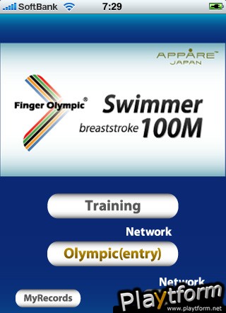 Finger Olympic Swimmer 100M (iPhone/iPod)