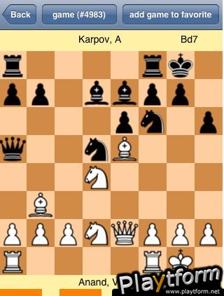 great chess games (iPhone/iPod)