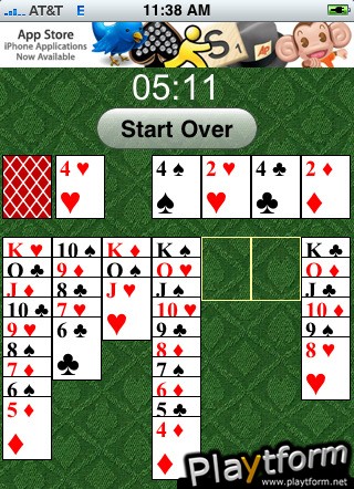 Solitaire on myHIP (iPhone/iPod)