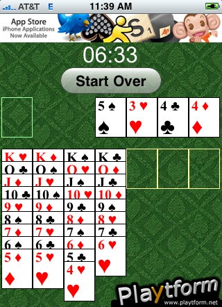 Solitaire on myHIP (iPhone/iPod)