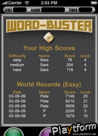 Word-Buster (iPhone/iPod)