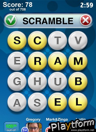 Word Scramble by Zynga (iPhone/iPod)