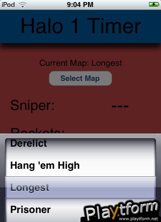 Halo 1 Timer (iPhone/iPod)