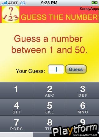 Guess the Number (iPhone/iPod)