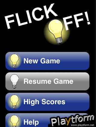 Flick Off! puzzle game (iPhone/iPod)