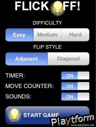 Flick Off! puzzle game (iPhone/iPod)