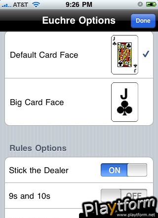 Pocket Euchre (iPhone/iPod)