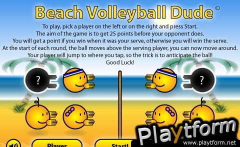 Beach Volleyball Dude (iPhone/iPod)