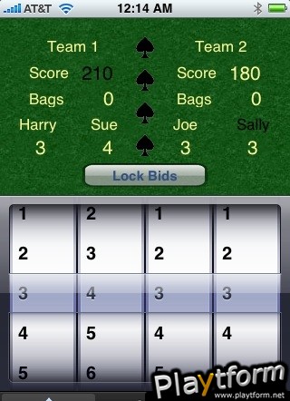 Spades Scorecard (iPhone/iPod)