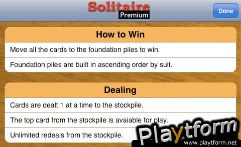 Solitaire Premium (iPhone/iPod)