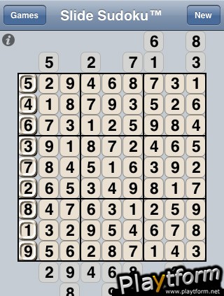 Slide Sudoku (iPhone/iPod)