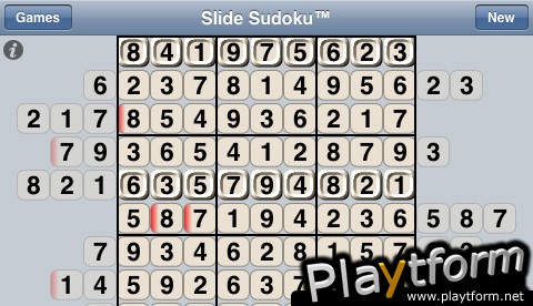 Slide Sudoku (iPhone/iPod)