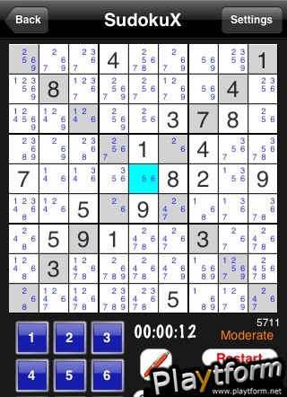 Cool Sudoku, Jigsaw, Killer, Kakuro, Sudoku X (iPhone/iPod)