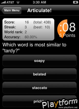 Articulate! Vocab Expander (iPhone/iPod)