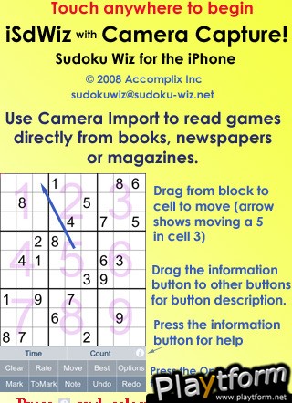 Sudoku w/Cam Capture (iPhone/iPod)