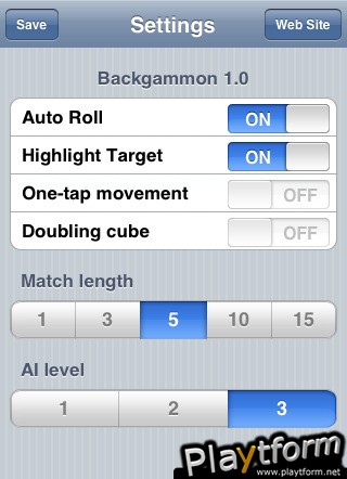 Backgammon (iPhone/iPod)