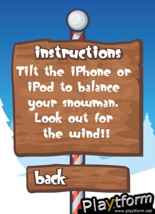 Steady Snowman Balance Game (iPhone/iPod)