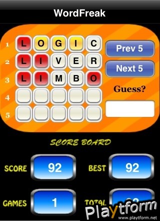 WordFreak (iPhone/iPod)