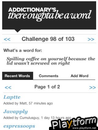 Addictionary: What's your word? (iPhone/iPod)