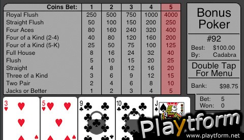 AiSG Bonus Poker (iPhone/iPod)