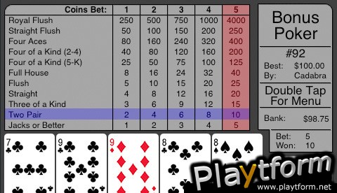 AiSG Bonus Poker (iPhone/iPod)