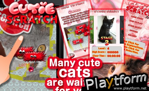 Cutie Scratch -Cats- (iPhone/iPod)