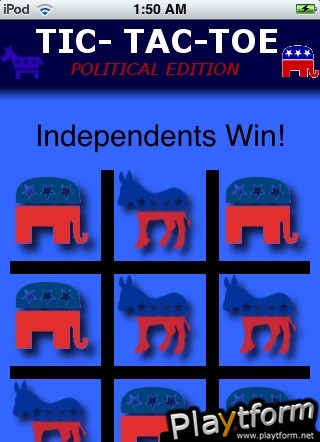 TicTacToe: Political Edition (iPhone/iPod)