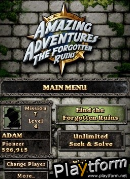 Amazing Adventures: The Forgotten Ruins (DS)