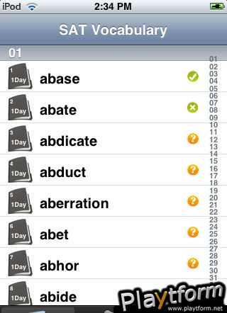 SAT Vocabulary Hangman (iPhone/iPod)