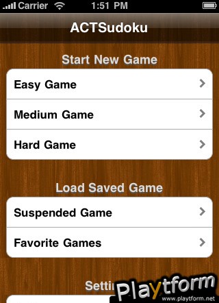 ACTSudoku (iPhone/iPod)