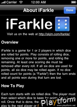 iFarkle (iPhone/iPod)