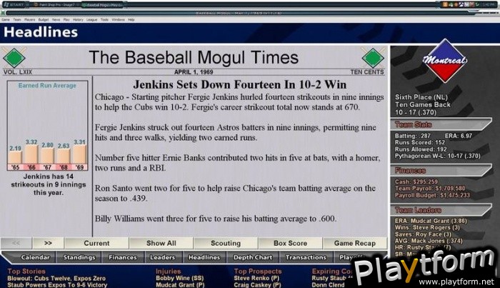 Baseball Mogul 2009 (PC)