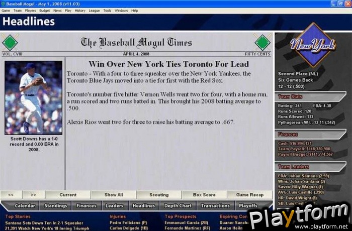 Baseball Mogul 2009 (PC)