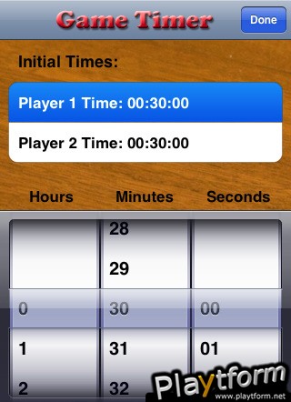 Game Timer (iPhone/iPod)