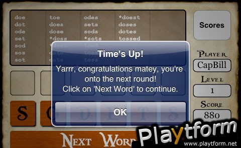 Cypher, Decrypting Words with a Pirate Twist! (iPhone/iPod)