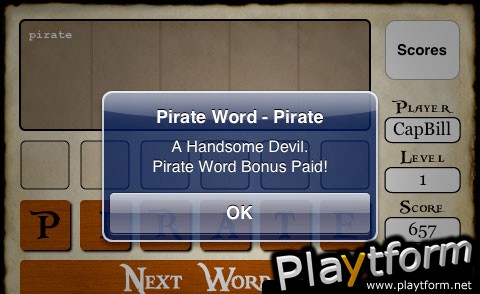 Cypher, Decrypting Words with a Pirate Twist! (iPhone/iPod)