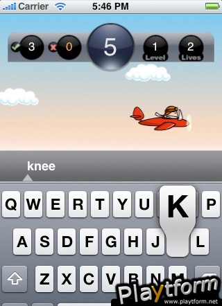 Typing Sebastian (iPhone/iPod)