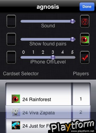 agnosis Memory (iPhone/iPod)